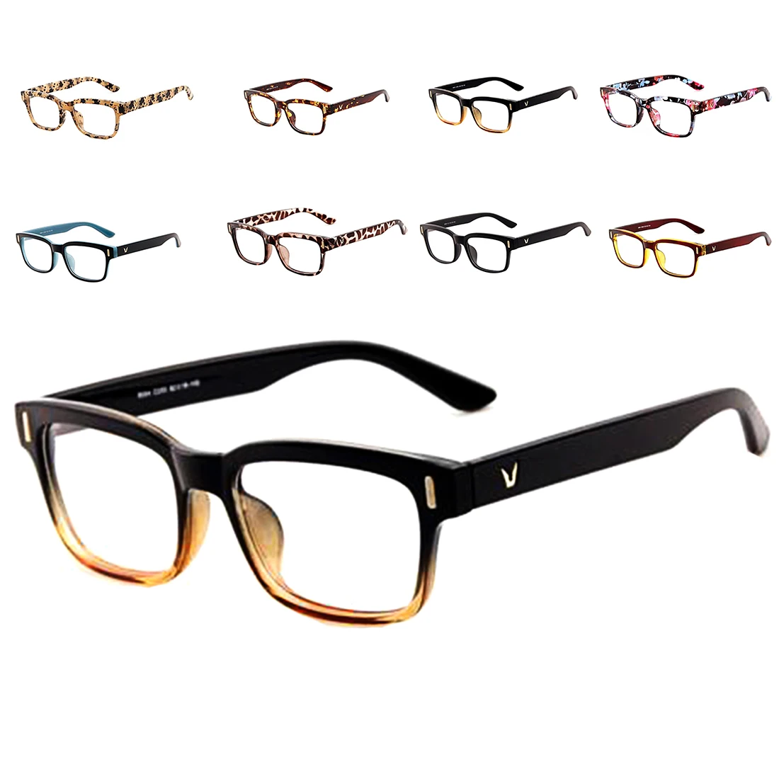 V-образная оправа для очков, брендовая оправа для мужчин и женщин, роскошная компьютерная прозрачная оправа, винтажные очки Armacao Oculos De Grau
