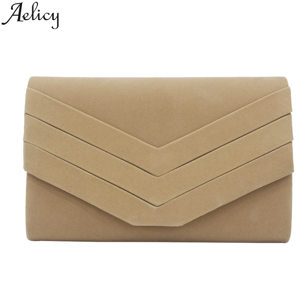 

Aelicy 2019 Fashion Women Shoulder Bags Clutch Handbag Organizer Pure Color Geometric Cocktail Party Bag Chain Phone Evening Bag