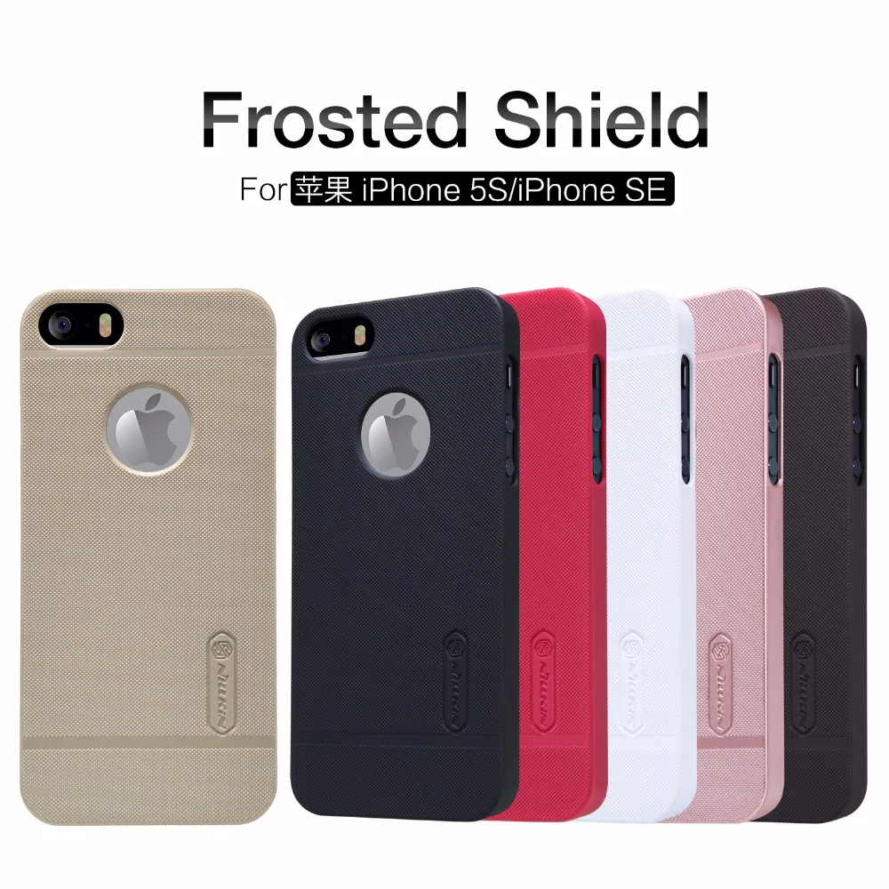 

Original Nilkin Super Frosted Shield Hard Back PC Cover Case for iPhone 5 5S 5SE Phone Case + Screen Protector
