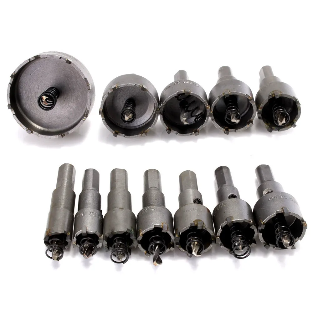 12pcs 15mm-50mm Hole Saw Cutters Kit Drill Bit Set
