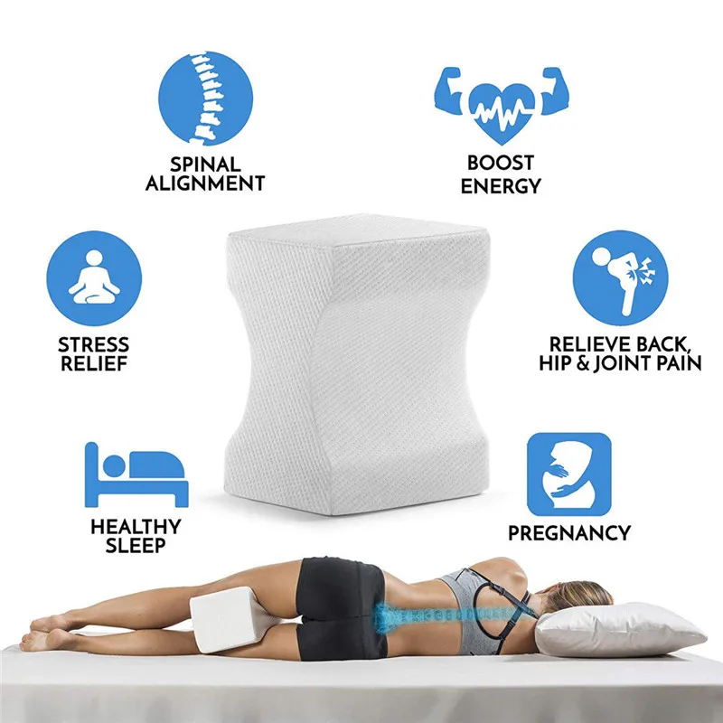 Memory Foam Knee Leg Pillow Bed Cushion Leg Pad Leg Shaping Pregnancy Body Pain Relief Sleeping Pillow