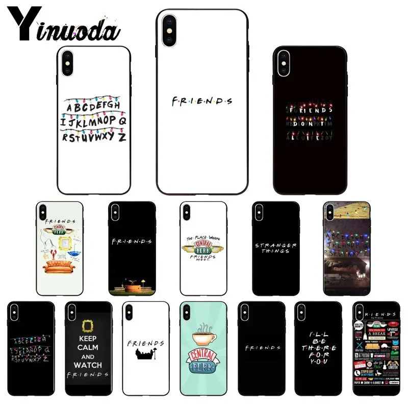 

Yinuoda Central Perk Coffee friends tv show TPU Soft Black Phone Case for iPhone 8 7 6 6S Plus 5 5S SE XR X XS MAX Coque Shell