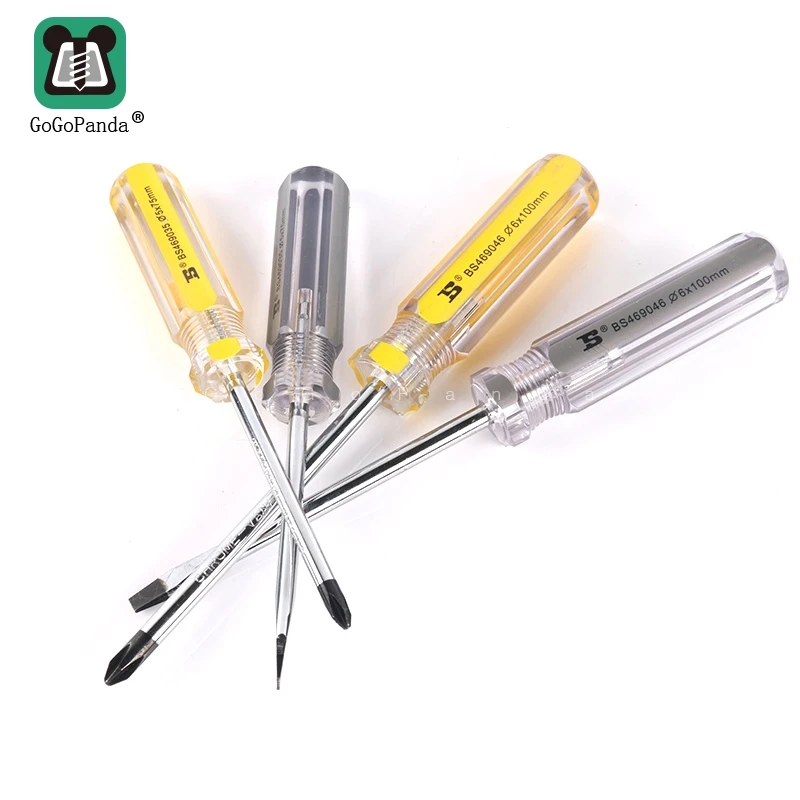 2Pcs/Lot Screwdrivers Slotted and Phillips set Long Thin