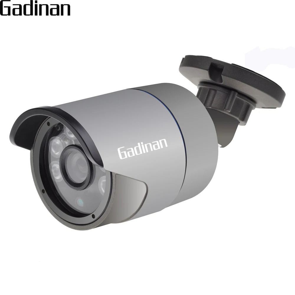 GADINAN CCTV 720P 960P 1080P IP Camera Audio Input Metal Bullet Camera With External Pickup