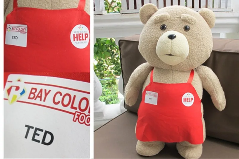 High Quality 45cm58cm Ted Bear Plush Toys Movie Ted 2 Stuffed Plush Teddy Dolls Gifts For Kids And Friends 5