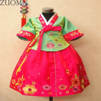 

Children Hanbok Dress girls nalnational costume Hanfu dress princess children hanfu dresses Dance Costume Ethnic Clothing YL392