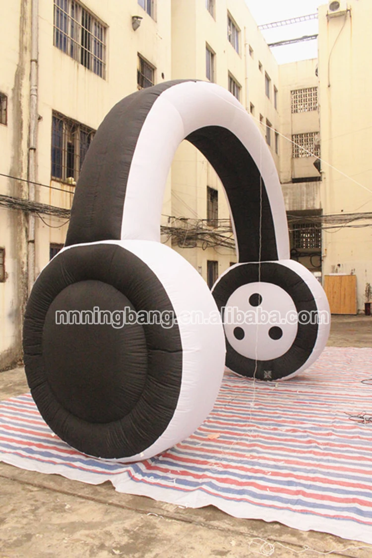 

free shipping inflatable headphone 5 meter width, 5meter high for event promotion