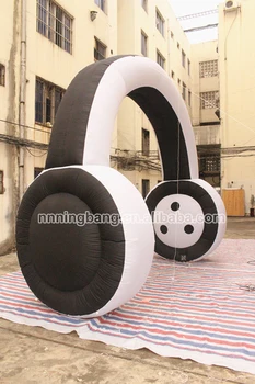 

free shipping inflatable headphone 5 meter width, 5meter high for event promotion