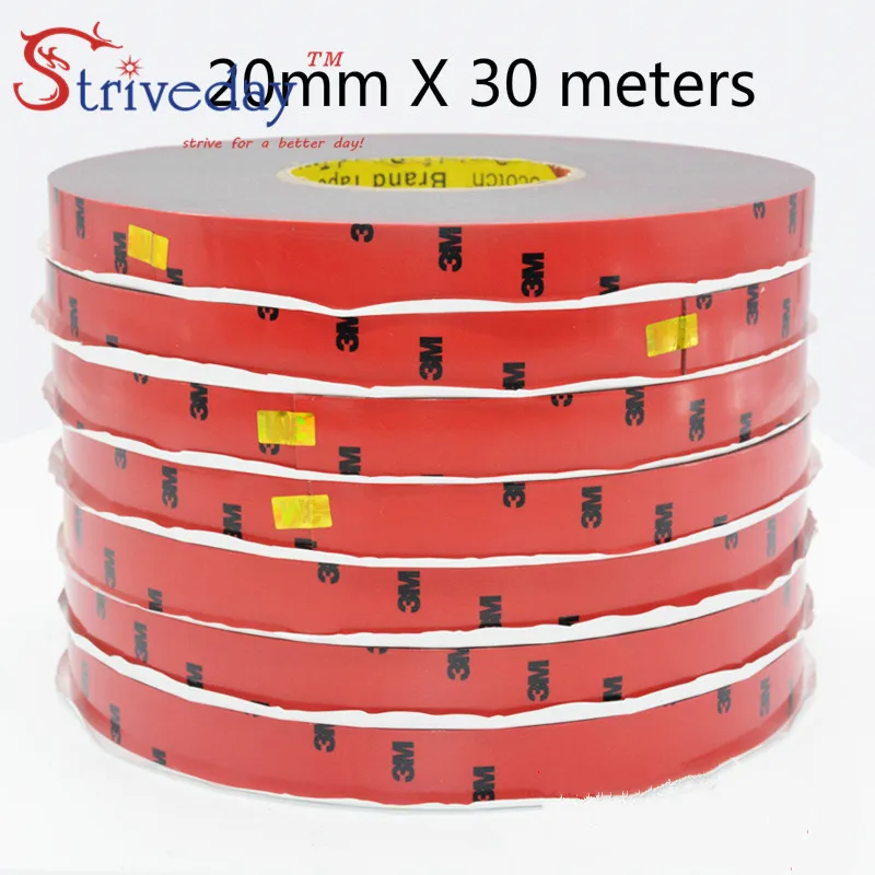 

33 meters 3M5108 strong double sided rubber no trace foam double sideds adhesive Resistant high temperature car dedicated tape