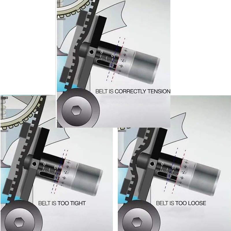 Force Measuring Instruments Tools 667B Car Drive Cam Belt Timing Belt Tension Gauge Tester Test