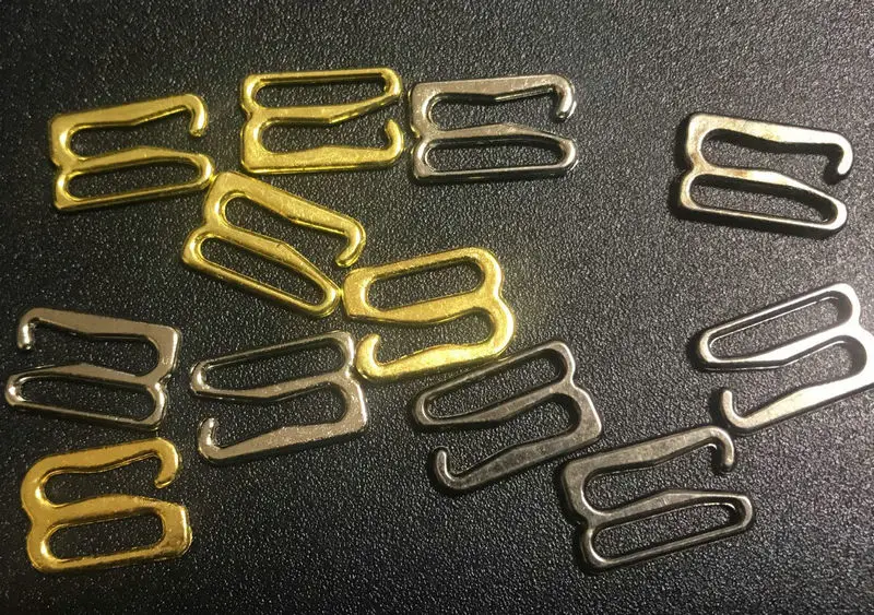 

Free shipping 20 pieces / lot Various sizes of bra hooks 5 color