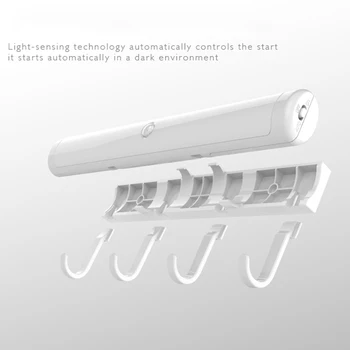 

Auto On/Off Wall Light with Detachable Hooks New IR Motion Sensor LED Night Light Indoor Lighting for Bathroom Hallway Stairs