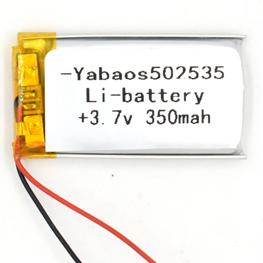 5 шт. 3 7 V 350 mAh 502035li-полимерная аккумуляторная батарея Li Po ion LI для GPS Bluetooth MP3 MP4 052035 |