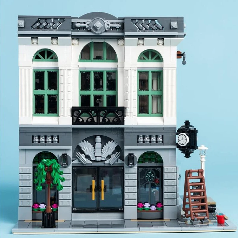 

toys for children Creative Street View City Series brick 15001 City Bank Model Building Blocks Kits Brick Toy Compatible 10251