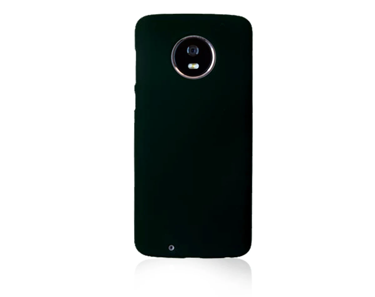 Чехол для телефона Motorola Moto G6 G5 G5S E4 E5 C Z2 Plus матовая жесткая задняя крышка для Moto Z2 Z3 G4 X Play X4 G2 G3 X3 M E G X+ 1 - Цвет: Черный