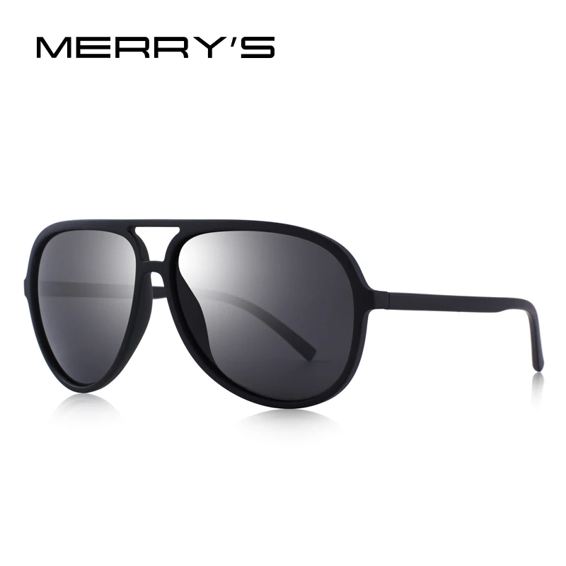 Koop MERRYS ONTWERP Mannen Classic Pilot Gepolariseerde Zonnebril Lichter Frame 100% Uv bescherming S8510