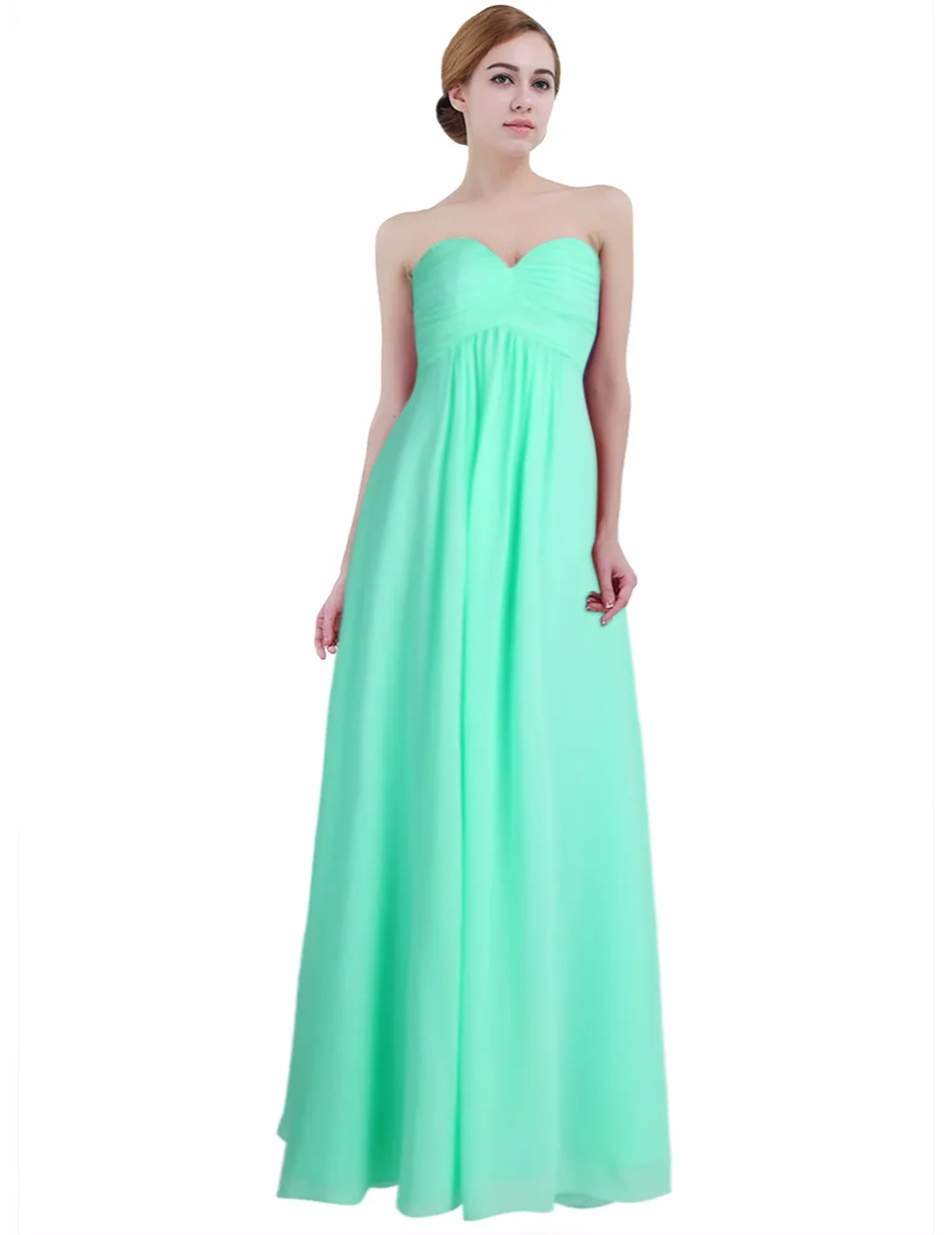 

2019 Women Dress Vestido De Festa Longo Sukienka Elegant Sexy Formal Wedding Party Dress Strapless Chiffon Bridesmaid Maxi Dress