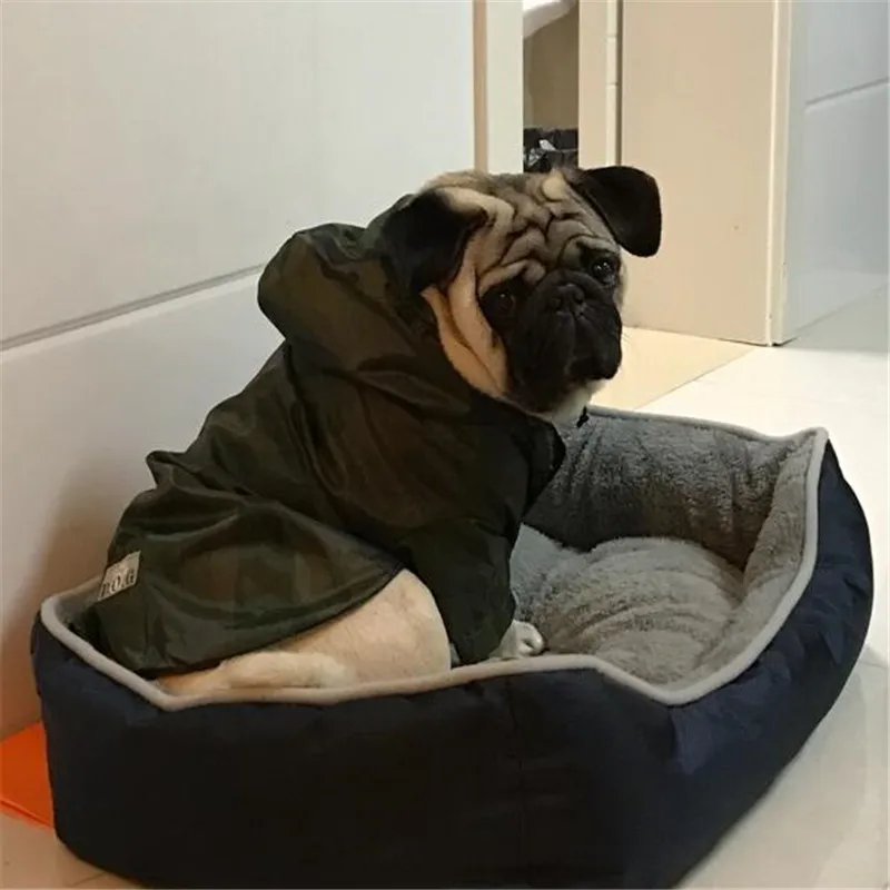 Французский бульдог домашнее животное дождевик для больших собак одежда большие собаки камуфляжная водонепроницаемая одежда дождевик Лабрадора дождевик для домашних животных куртки