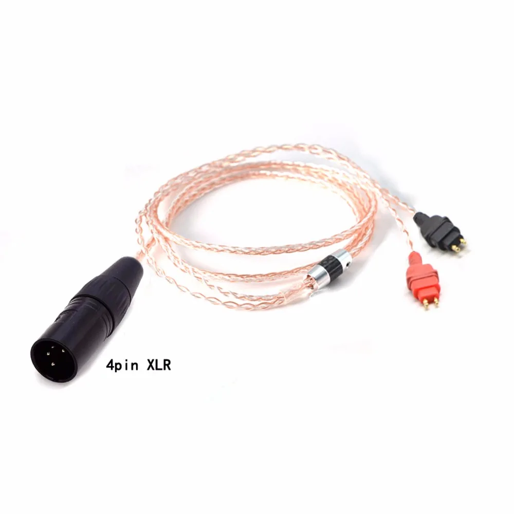 Free Shipping Haldane Replacement Audio Cable Cords for Sennheise Headphone HD600 HD650 HD525 HD545 HD565 HD580 Headphones