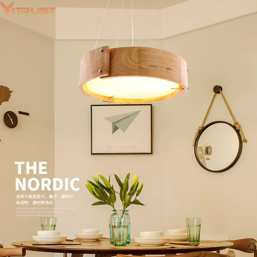 Vitrust Wood Chandelier Lightings Nordic Lamps Living Room Lightings Nordic Lamps Living Room