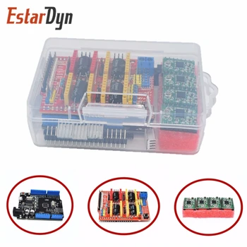 

CNC Shield Expansion Board for 3D Printer + 4 x A4988 Stepper Motor Driver with Heat Sink + micro usb UNO R3