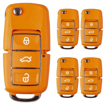 

KEYECU 5 Pcs/lot XHORSE V-olkswagen B5 Style Orange Remote Key 3 Button for VVDI key tool