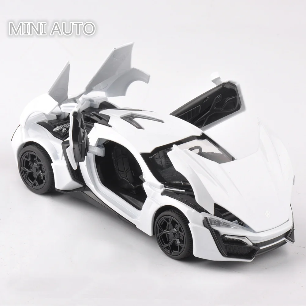 Mocai 1:32 Масштаб 4 цвета сплав Lykan Hypersport игрушечный автомобиль быстрый и яростный 7