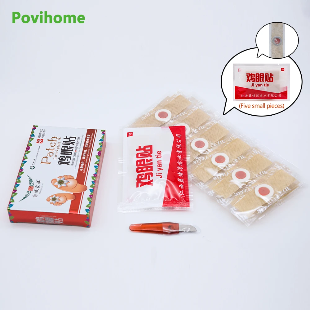 

80Pcs/2Boxes Exfoliating Corn Foot Patch Soft Feet Problem Remove Hard Dead Skin Treatment Plantar warts Calluses D0224