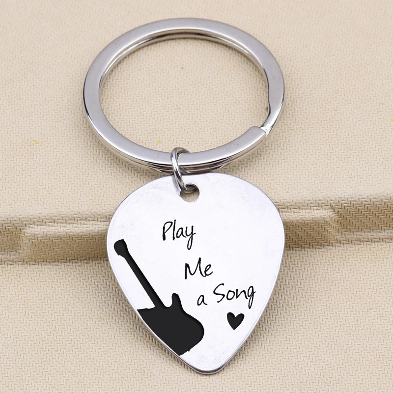 Брелок для гитары pick Boyfriend Present Jewelry Play Me A Song Corinthians Keepsake Bijuteria Bijoux подвеска на ключ от автомобиля Шарм