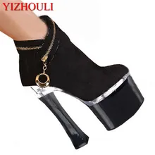 Звездная модель в европейском и американском стиле; замшевые туфли с низким вырезом; танцевальные туфли; туфли для сцены; туфли для танцев на высоком каблуке 15-17-18-20 см