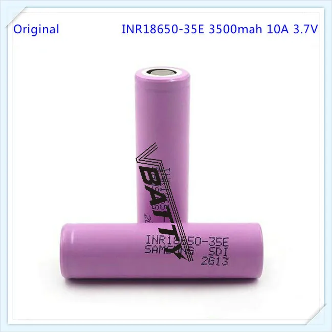 Vbatty для Samsung INR18650 35E 18650 аккумулятор 3500 мАч 10A 3 7 В литий ионная аккумуляторная