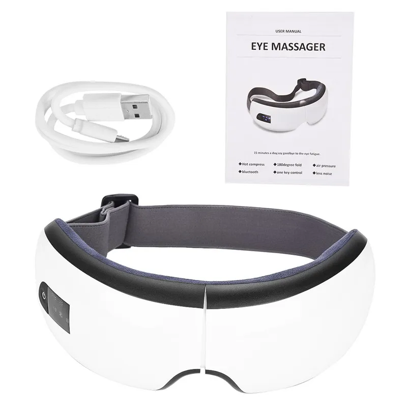  Foldable Air pressure Eye massager Bluetooth magnetic Hot Compress Massage Eye Care Device relieve 