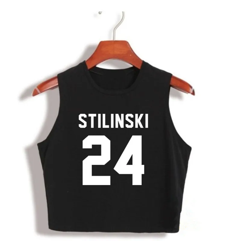 Stilinski 24 Женская укороченный топ Beacon Hills Lacrosse Teen Wolf Tumblr Модная рубашка uomo Рубашка