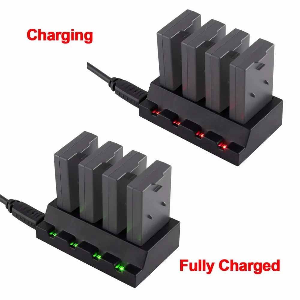 

Original Chargers USB 4 Port 3.7V Battery Adapter Charger For Parrot Mini Drones Rolling Spider Drop Shipping D15