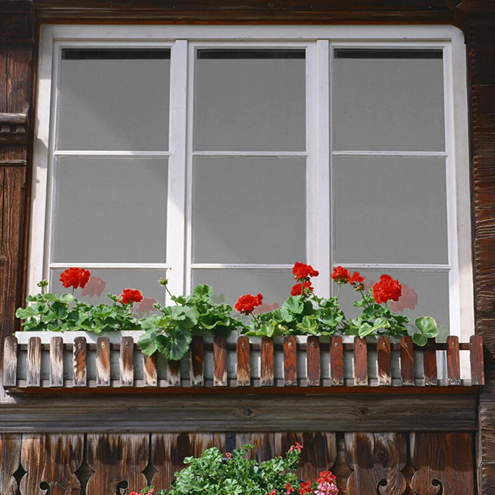 

1.52x30m Grey&Silver Mirrored Window Sticker Window Film Privacy Solar Reflective One Way Mirror 60''x98ft