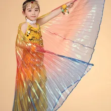 Дети Египет Isis ребенок танец живота крылья Дети танец крыло горячий индийский танец Женщины Танец живота 1 шт. крыло VL-501