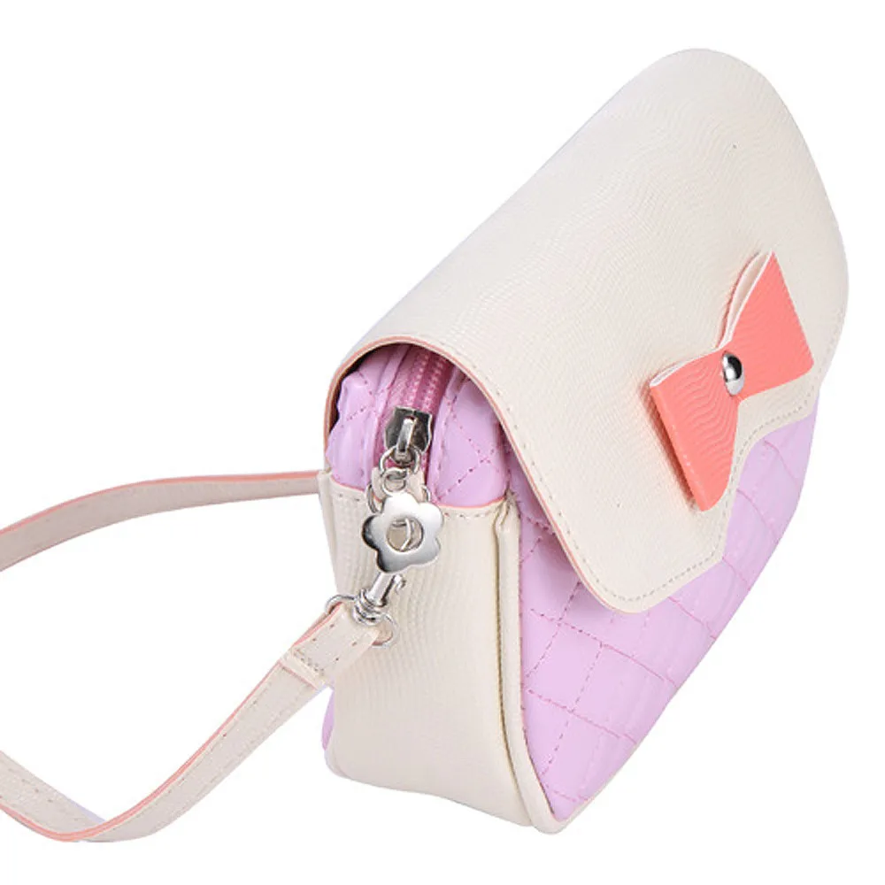 2019 Summer Fashion Women Bag PU Handbags Fashion bow series shoulder bag sky blue / pink Shopping women s messenger bag
