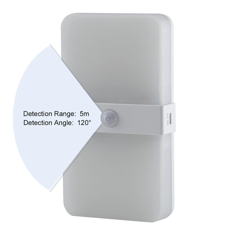  Two color rechargeable Magnetic Motion Sensor led cabinet Light auto on off PIR sensor Wall Lamp be - 32922183414