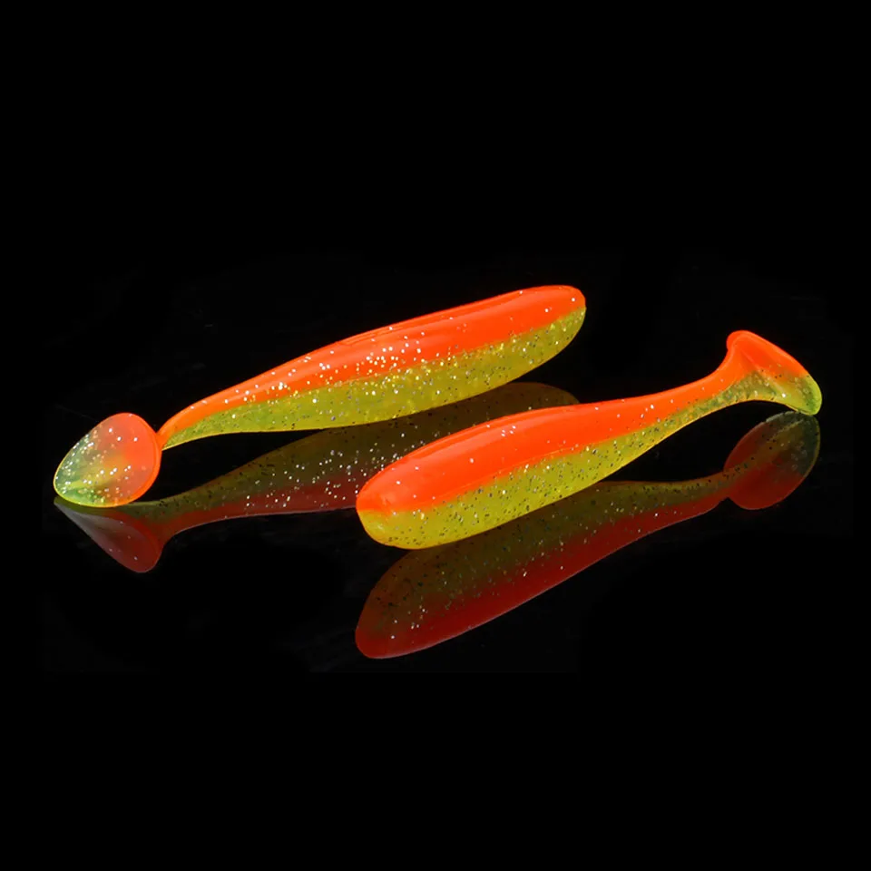 

WALK FISH 6PCS/Lot Easy Shiner Fishing Lures 55mm 70mm 90mm Wobblers Fishing Soft Lures Silicone Artificial Double Color Baits