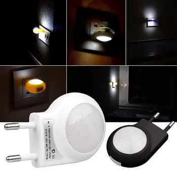 

1PCS Mini LED Snail Night light Auto Night Lamp Built-in Light Sensor Control Light Wall Lamp For Baby Kids Bedroom EU Plug