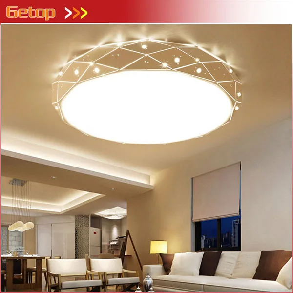 Креативный светодиодный Потолочные светильники круглый кристалл Освещение для Спальня Ресторан Гостиная романтическую атмосферу