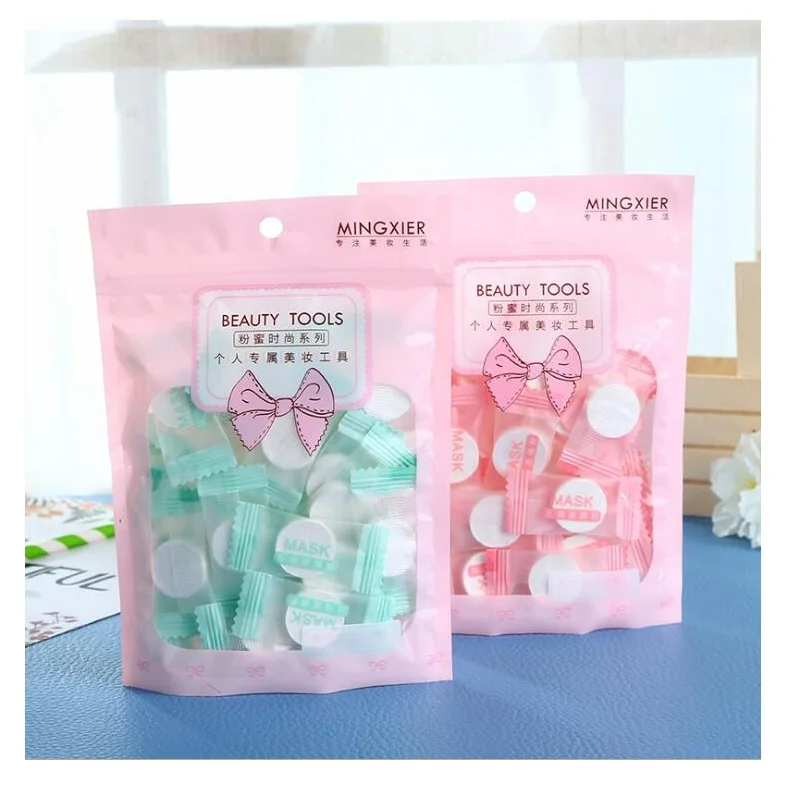 

30pcs/Bag Ultra-Thin Moisturizing Disposable Compression Facial Mask Cotton Facial Sheet DIY Face SkinCare Wrapped Masks Paper