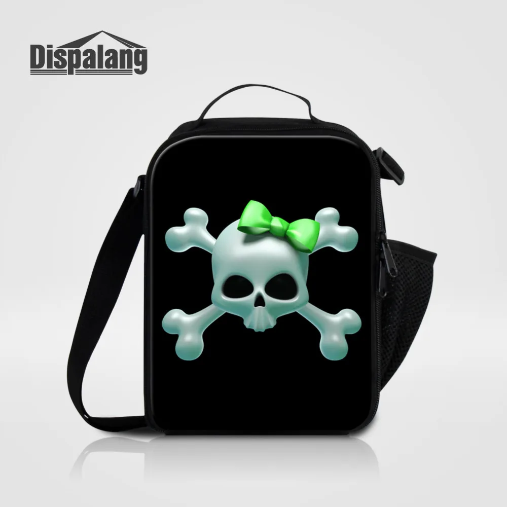 

Dispalang Portable Insulated Cooler Lunch Bag Skull Print Small Thermal Food Picnic Bags For Women kids Men Lunch Box Bag Tote