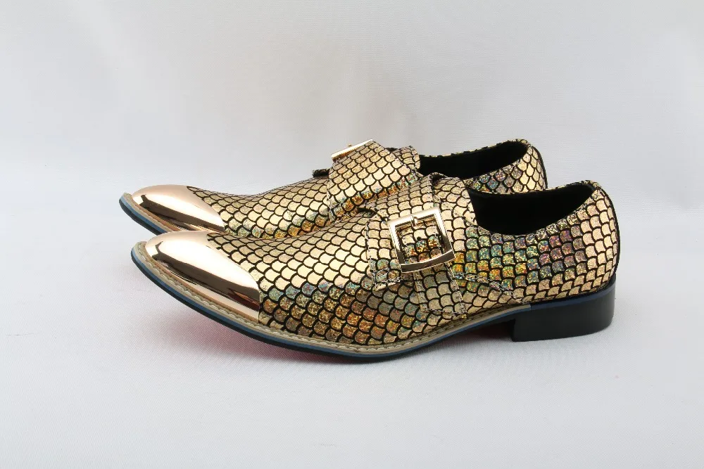 men's sequin formal shoes