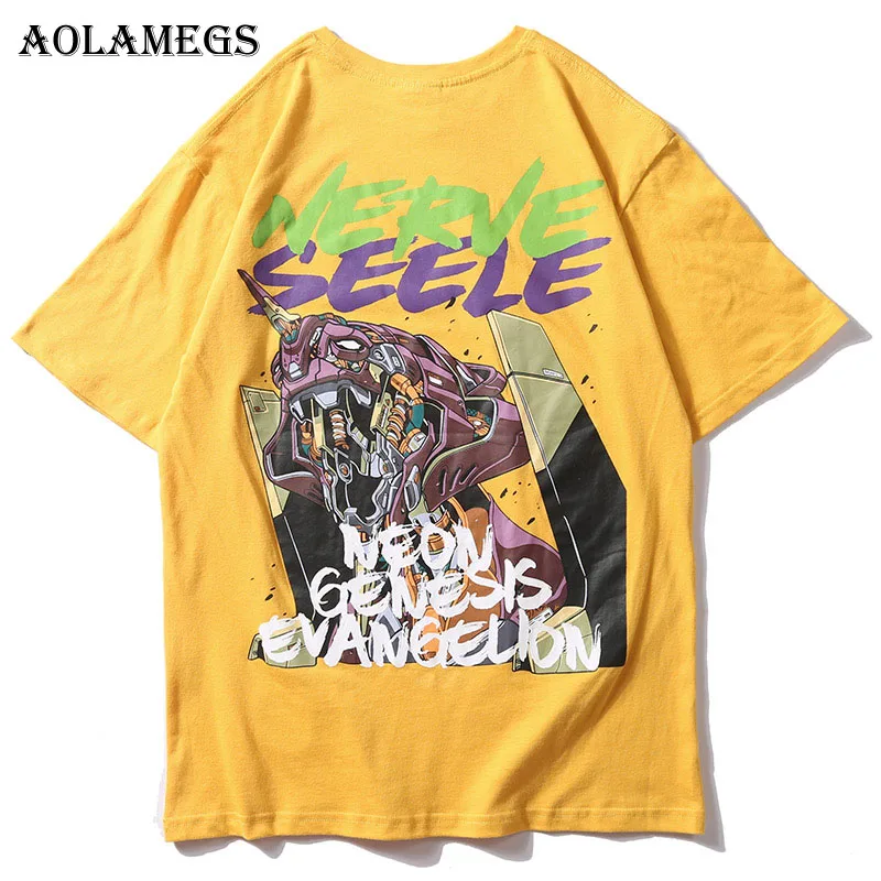 

Aolamegs T Shirt Men Funny Printed Men's Tee Shirts Short Sleeve T Shirt Fashion Casual High Street Tees Hip Hop Streetwear