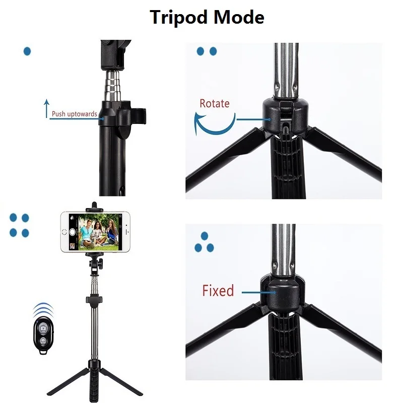 CHICLITS складной кронштейн типа селфи палка Bluetooth штатив монопод с беспроводным