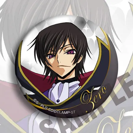 58MM CODE GEASS Lelouch of the Rebellion cartoon Badge Icon Brooch