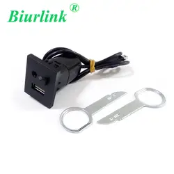 Biurlink 2 в 1 AUX USB Слот Кнопка Переключатель с автомобиля снятие магнитолы ключ инструменты для Ford Focus (не подходит для SONY 6000 CD)