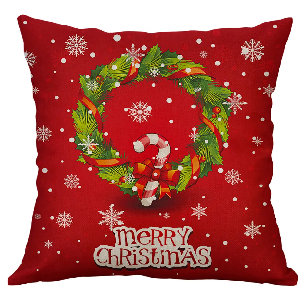 45*45 см, Рождественская наволочка, наволочка для подушки, funda cojin, домашний декор, диванные декоративные подушки, домашние подушки