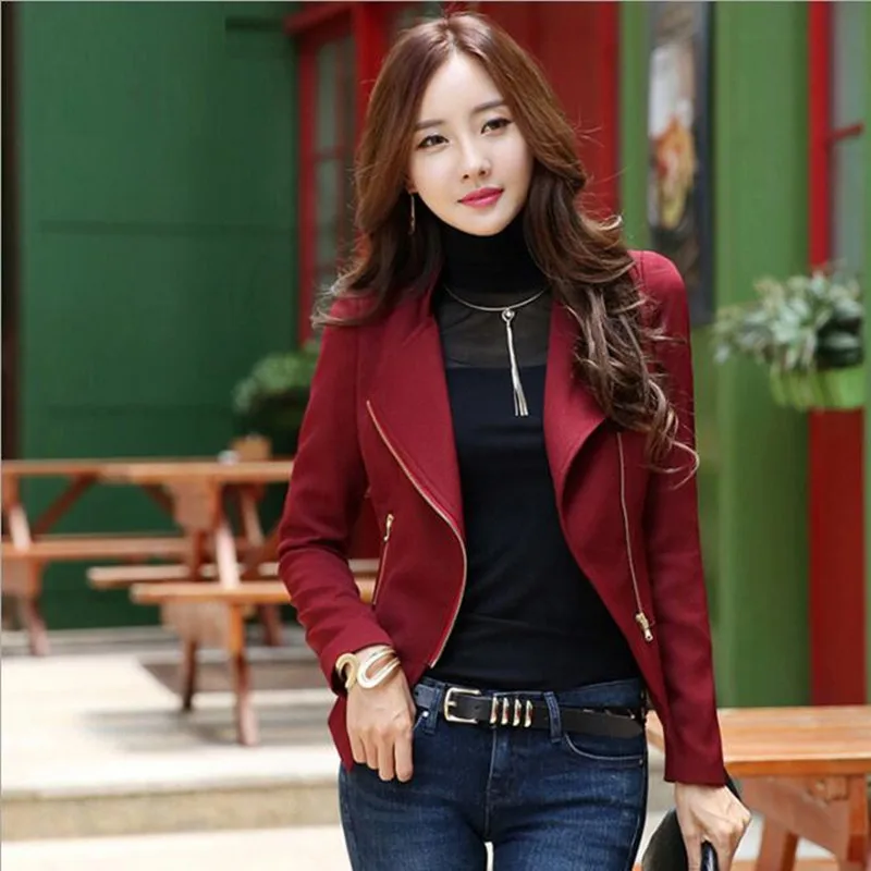 Printemps Femmes Femme Col Décontractés Manches Court Pour Mode Vêtement Hauts Mince rouge Manteaux Manteau Nouvelle Grande Longues Noir 2019 Montant À Taille qvwxq0T